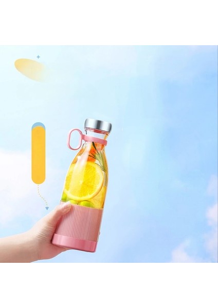 Pembe Tarzı 36V USB Taşınabilir Meyve Sıkacağı Ev Meyve Küçük Ücretli Öğrenci Yurdu Mini Kızarmış Meyve Sıkacağı Elektrikli Shaker Bardak Açık Seyahat (Yurt Dışından)