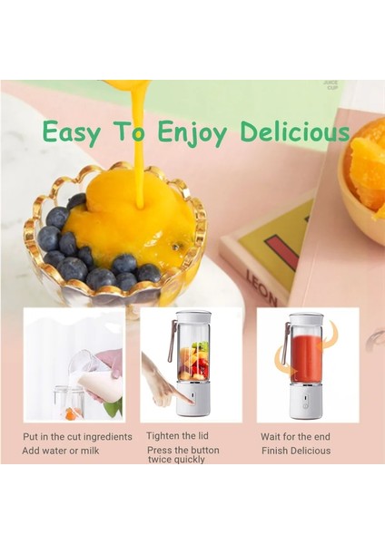 Kırmızı Stil 400 ml USB Taşınabilir Meyve Sıkacağı Mikser Elektrikli Mini Blender Meyve Sebze Taze Sıkacakları Mutfak Mutfak Robotu Spor Seyahat (Yurt Dışından)
