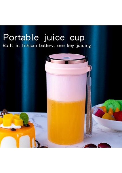 Beyaz Stil DC5V Sıkacağı Mini Taşınabilir Blender Soya Sütü Üreticisi Kişisel 400 ml Portakal Sıkacağı Makinesi Meyve Suyu Karıştırıcı Makinesi (Yurt Dışından)