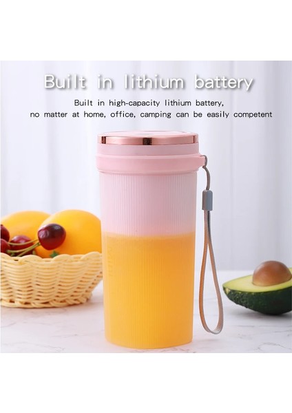 Beyaz Stil DC5V Sıkacağı Mini Taşınabilir Blender Soya Sütü Üreticisi Kişisel 400 ml Portakal Sıkacağı Makinesi Meyve Suyu Karıştırıcı Makinesi (Yurt Dışından)