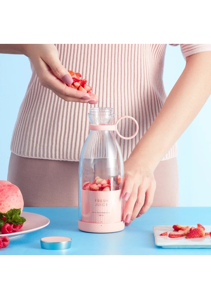 Pembe Tarzı Taşınabilir Elektrikli Meyve Sıkacağı Blender USB Mini Meyve Karıştırıcılar Sıkacakları Meyve Sıkacakları Gıda Milkshake Çok Fonksiyonlu Meyve Suyu Yapma Makinesi (Yurt Dışından)