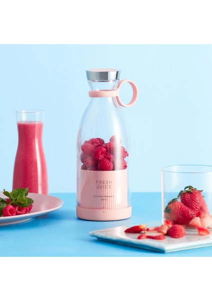 Pembe Tarzı Taşınabilir Elektrikli Meyve Sıkacağı Blender USB Mini Meyve Karıştırıcılar Sıkacakları Meyve Sıkacakları Gıda Milkshake Çok Fonksiyonlu Meyve Suyu Yapma Makinesi (Yurt Dışından)