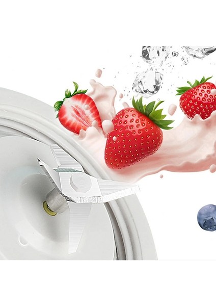 Pembe Tarzı 3.7V Kablosuz Mini Taşınabilir Mikser Fincan Meyve Sebze Sıkacağı Taze Meyve Suyu Taze Meyve Suyu Mikseri Fincan Elektrikli USB Şarj Blender (Yurt Dışından)