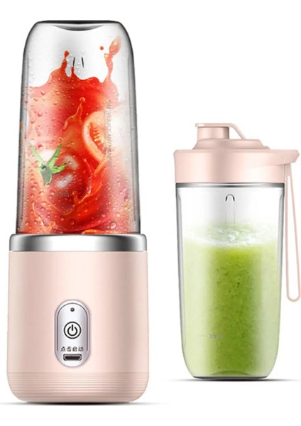 Pembe Tarzı Meyve Suları Milkshake Salata Sosu Smoothies Için Kişisel Taşınabilir Blender USB Meyve Mikseri (Yurt Dışından)