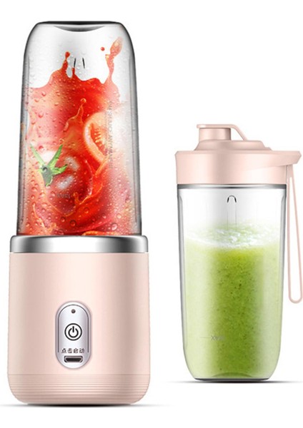 Pembe Tarzı Meyve Suları Milkshake Salata Sosu Smoothies Için Kişisel Taşınabilir Blender USB Meyve Mikseri (Yurt Dışından)