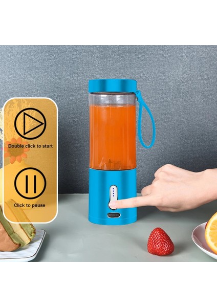 Beyaz Stil 530 ml Meyve Smoothie Maker Fincan Çok Fonksiyonlu Meyve Karıştırıcılar Su Geçirmez Büyük Kapasiteli Basit El Seyahat Spor Için Gıda Sınıfı (Yurt Dışından)