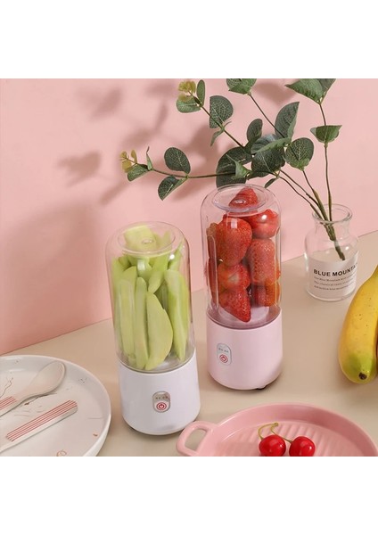 Yeşil Tarzı Mini Elektrikli Meyve Sıkacağı Blender USB Şarj Meyve Karıştırıcılar Sıkacakları Meyve Sıkacakları Gıda Milkshake Çok Fonksiyonlu Meyve Suyu Yapma Makinesi (Yurt Dışından)