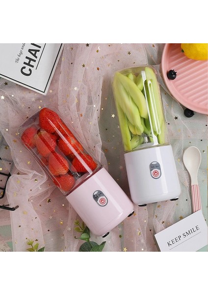 Yeşil Tarzı Mini Elektrikli Meyve Sıkacağı Blender USB Şarj Meyve Karıştırıcılar Sıkacakları Meyve Sıkacakları Gıda Milkshake Çok Fonksiyonlu Meyve Suyu Yapma Makinesi (Yurt Dışından)
