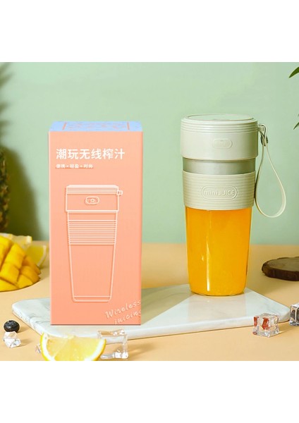 Yeşil Stil Mini Elektrikli Meyve Sıkacağı Narenciye Portakal Sıkacağı Kapak Rotasyon Basın Suyu Sıkacağı Taşınabilir Meyve Suyu Sıkma Blender Makinesi Mikserler Araba (Yurt Dışından)