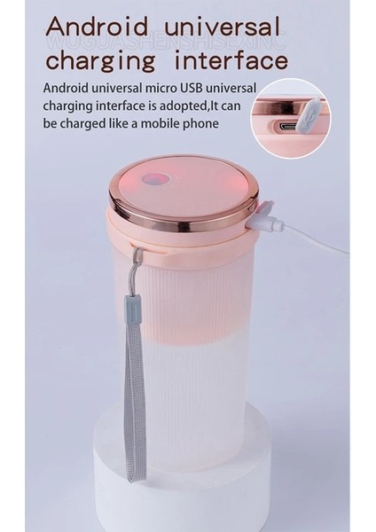 Taşınabilir Elektrikli Meyve Sıkacağı USB Şarj Edilebilir El Smoothie Blender Meyve Karıştırıcılar Gıda Milkshake Suyu Yapımcısı Makinesi (Yurt Dışından)
