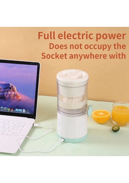 Beyaz Stil 1 Takım Ev Meyve Sıkacağı Makinesi Mini Meyve Sıkacağı Bardağı Elektrikli Meyve Sıkacağı Şarj Edilebilir Çok Fonksiyonlu (Yurt Dışından)