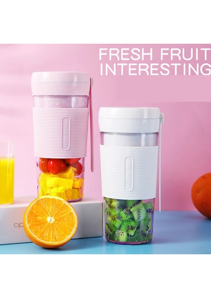 Pembe Tarzı Taşınabilir Elektrikli Meyve Sıkacağı Blender USB Mini Meyve Karıştırıcılar Sıkacakları Meyve Sıkacakları Gıda Milkshake Çok Fonksiyonlu Meyve Suyu Yapma Makinesi (Yurt Dışından)