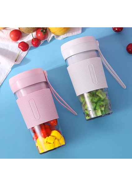 Pembe Tarzı Taşınabilir Elektrikli Meyve Sıkacağı Blender USB Mini Meyve Karıştırıcılar Sıkacakları Meyve Sıkacakları Gıda Milkshake Çok Fonksiyonlu Meyve Suyu Yapma Makinesi (Yurt Dışından)