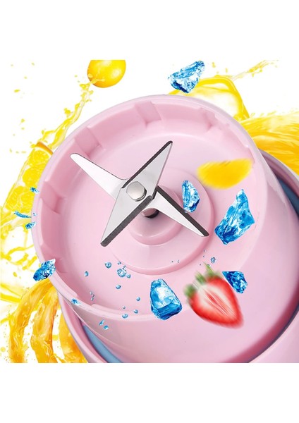Pembe Tarzı Taşınabilir Elektrikli Meyve Sıkacağı Blender USB Mini Meyve Karıştırıcılar Sıkacakları Meyve Sıkacakları Gıda Milkshake Çok Fonksiyonlu Meyve Suyu Yapma Makinesi (Yurt Dışından)
