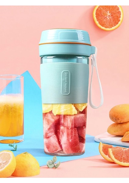 Mavi Stil Taşınabilir Elektrikli Meyve Sıkacağı Blender USB Mini Meyve Karıştırıcılar Sıkacakları Meyve Sıkacakları Gıda Milkshake Çok Fonksiyonlu Meyve Suyu Yapma Makinesi (Yurt Dışından)