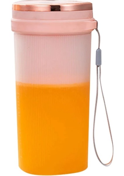 Pembe Tarzı Taşınabilir Elektrikli Meyve Sıkacağı USB Şarj Edilebilir El Smoothie Blender Meyve Karıştırıcılar Gıda Milkshake Suyu Yapımcısı Makinesi (Yurt Dışından)