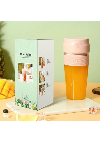 Pembe Tarzı Mini Elektrikli Meyve Sıkacağı Narenciye Portakal Sıkacağı Kapak Rotasyon Basın Suyu Sıkacağı Taşınabilir Meyve Suyu Sıkma Blender Makinesi Mikserler Araba (Yurt Dışından)