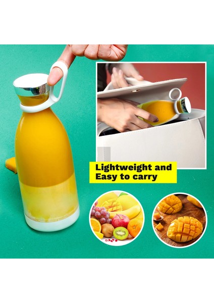 Beyaz Stil Mini Taşınabilir Blender Otomatik Portakal Sıkacağı Makinesi Kablosuz Blender Smoothie Suyu Sıkacağı Taşınabilir Mikser Mutfak Robotu (Yurt Dışından)