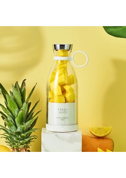 Beyaz Stil Taşınabilir Blender Portakal Sıkacağı Ofis Ev Için Kablosuz Şarj Elektrikli Taze Sıkma Makinesi Milk Shake Portakal Sıkacağı (Yurt Dışından) indirimleri