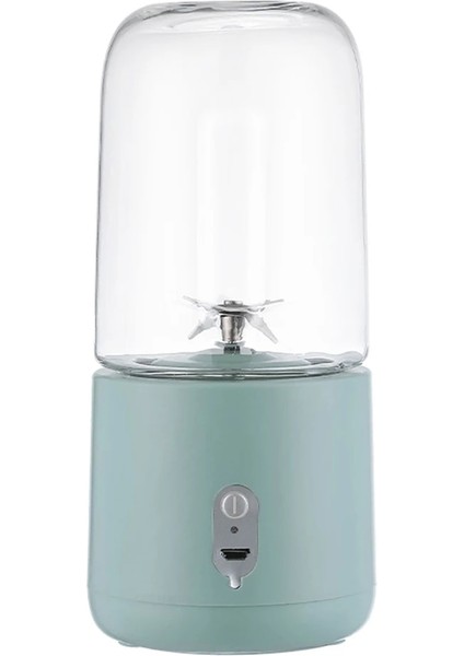 Yeşil Stil Taşınabilir Meyve Sıkacağı Bardağı Meyve Suyu Yapma Makinesi Meyve Suyu Bardağı 400 ml 6 Bıçaklı Otomatik Küçük Elektrikli Meyve Sıkacağı Smoothie Blenderı Buz Kırma Fincan (Yurt Dışından)
