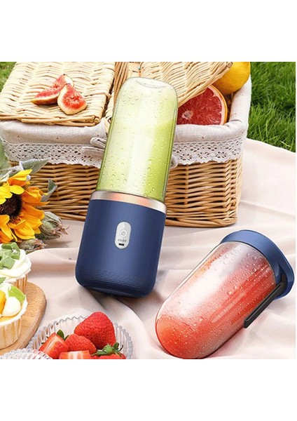 Mavi Stil Seyahat Blender Kupası Kişisel Blender Mini Meyve Sıkacağı Mikser Taşınabilir Elektrikli Meyve Sıkacağı Smoothie Meyve Suyu Milk Shake Için (Yurt Dışından)