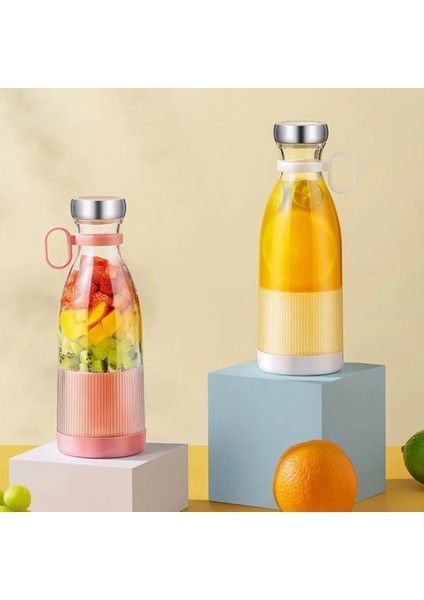 Elektrikli Taşınabilir Sıkacakları Blender USB Mini Meyve Şarj Edilebilir Mikserler Sıkacakları Meyve Çok Fonksiyonlu Meyve Suları Makinesi 350ML-B (Yurt Dışından)