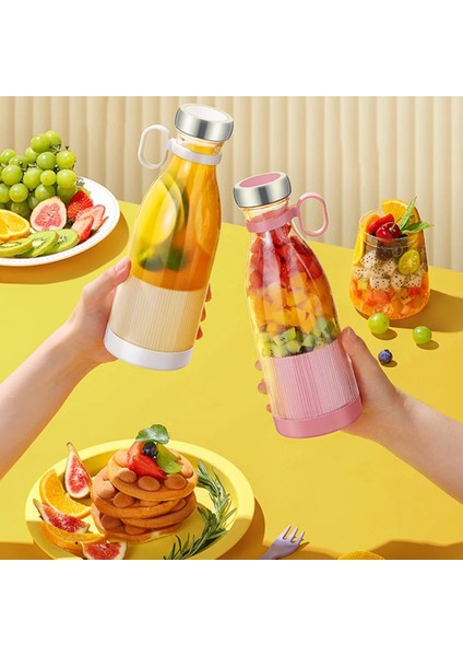 Elektrikli Taşınabilir Sıkacakları Blender USB Mini Meyve Şarj Edilebilir Mikserler Sıkacakları Meyve Çok Fonksiyonlu Meyve Suları Makinesi 350ML-B (Yurt Dışından)