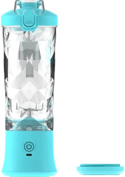 Mavi Stil 600ML Taşınabilir Meyve Sıkacağı Bardağı Elektrikli Meyve Sıkacağı Paslanmaz Çelik Bıçak Meyve Sıkacağı Bardağı Sıkacağı Meyve Otomatik Smoothie Blenderı Mutfak Gereçleri (Yurt Dışından)
