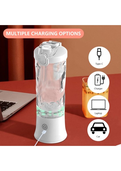 Mavi Stil 600ML Taşınabilir Meyve Sıkacağı Bardağı Elektrikli Meyve Sıkacağı Paslanmaz Çelik Bıçak Meyve Sıkacağı Bardağı Sıkacağı Meyve Otomatik Smoothie Blenderı Mutfak Gereçleri (Yurt Dışından)
