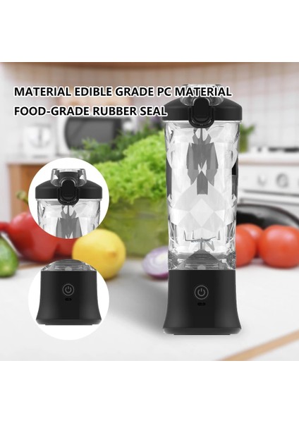 Mavi Stil 600ML Taşınabilir Meyve Sıkacağı Bardağı Elektrikli Meyve Sıkacağı Paslanmaz Çelik Bıçak Meyve Sıkacağı Bardağı Sıkacağı Meyve Otomatik Smoothie Blenderı Mutfak Gereçleri (Yurt Dışından)