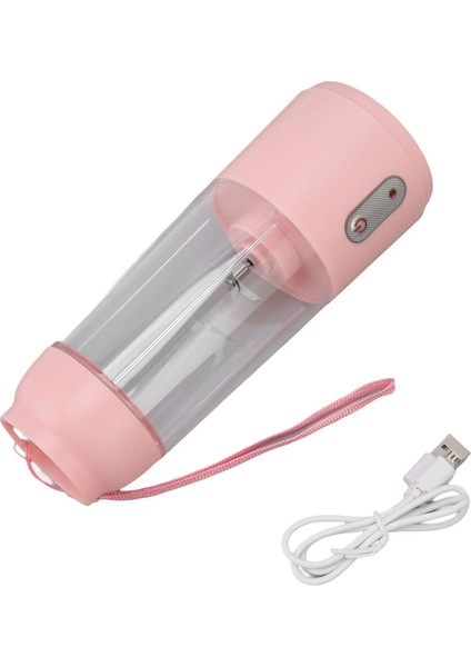 Pembe Tarzı Fincan Blender Blender Paslanmaz Çelik Bıçak 300 ml Kapasiteli Ah Mini Taşınabilir Ev Için Ofis Için Seyahat Için (Yurt Dışından)