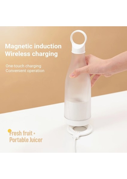 Beyaz Stil Taşınabilir Blender Sıkacağı Şişe Mikser Elektrikli Kablosuz Şarj Mini Meyve Karıştırıcılar Meyve Sıkacağı Bardağı Blender Milkshake Suyu Yapımcısı Makinesi (Yurt Dışından) indirimleri