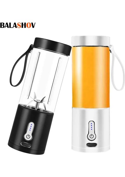 Siyah Stil 530 ml Elektrikli Meyve Sıkacağı Blender USB Mini Meyve Karıştırıcılar Sıkacakları Meyve Sıkacakları Gıda Milkshake Çok Fonksiyonlu Meyve Suyu Yapma Makinesi (Yurt Dışından)
