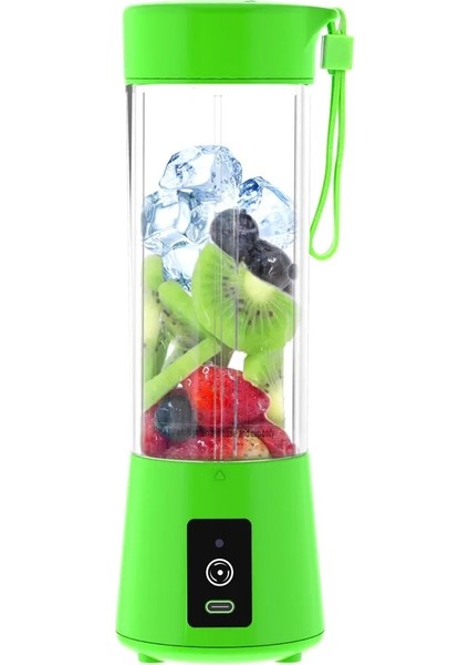 Yeşil Stil Taşınabilir Taze Meyve Suyu Smoothie Blender Şişe Sıkacağı Makinesi Mini Bardak Mutfak Robotları Mutfak Elektrikli Kişisel Portakal Sıkacağı (Yurt Dışından)