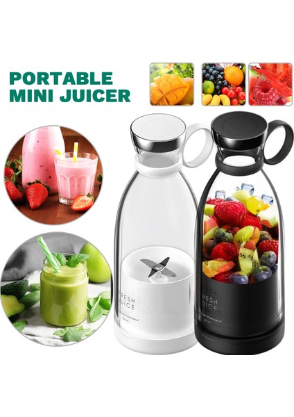 Pembe Tarzı Taşınabilir Elektrikli Meyve Sıkacağı Blender USB Mini Meyve Karıştırıcılar Sıkacakları Meyve Sıkacakları Gıda Milkshake Çok Fonksiyonlu Meyve Suyu Yapma Makinesi (Yurt Dışından)