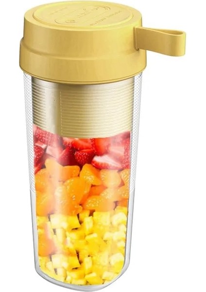 Mavi Stil Seyahat Taşınabilir Blender 400 ml Mixeur Kablosuz Şarj Edilebilir Mini USB Meyve Sıkacağı Bardağı Meyve Mikser Sıkacakları Şişe Smoothie Sıkacağı (Yurt Dışından)