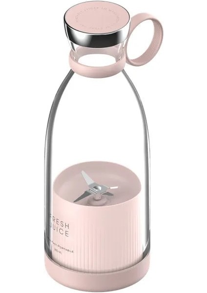Pembe Tarzı Taşınabilir Blender Sıkacağı Şişe Mikser Elektrikli Kablosuz Şarj Mini Meyve Karıştırıcılar Meyve Sıkacağı Bardağı Blender Milkshake Suyu Yapımcısı Makinesi (Yurt Dışından)