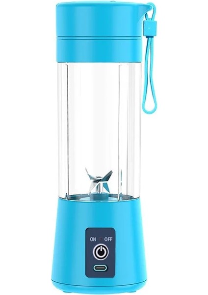 Mavi Stil Taşınabilir Blender Şişe Mini Elektrikli Meyve Sıkacağı Makinesi 300 ml Meyve Gıda Sıkacağı Smoothies Suyu Karıştırıcılar Otomatik Milkshake Yapımcısı (Yurt Dışından)