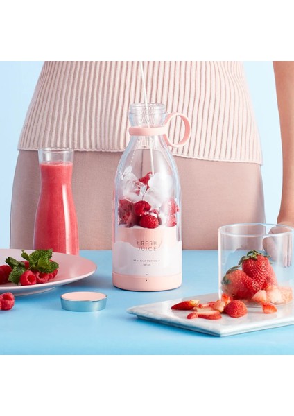 Bordo Tarzı Elektrikli Meyve Sıkacağı Mini Taşınabilir Blender Meyve Karıştırıcılar Meyve Sıkacakları USB Çok Fonksiyonlu Meyve Suyu Yapımcısı Makinesi Blender Smoothies Mixe (Yurt Dışından)