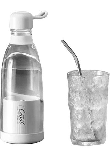 Beyaz Stil USB Sıkacakları Blender Hızlı Meyve Suyu Sıkma Taşınabilir Blender Meyve Suları Bardağı Smoothie Meyve Mikseri 300 ml (Yurt Dışından)