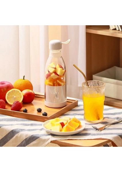 Beyaz Stil USB Sıkacakları Blender Hızlı Meyve Suyu Sıkma Taşınabilir Blender Meyve Suları Bardağı Smoothie Meyve Mikseri 300 ml (Yurt Dışından) modelleri