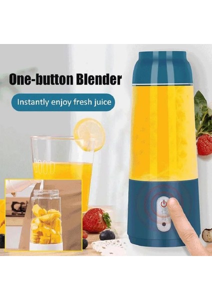 Koyu Stil Taşınabilir Meyve Sıkacağı Bardağı Mini Meyve Sıkacağı Bardağı 4 Kesici USB Şarj Edilebilir Otomatik Elektrikli Meyve Sıkacağı Smoothie Blenderı Fincan Mutfak Robotu (Yurt Dışından)