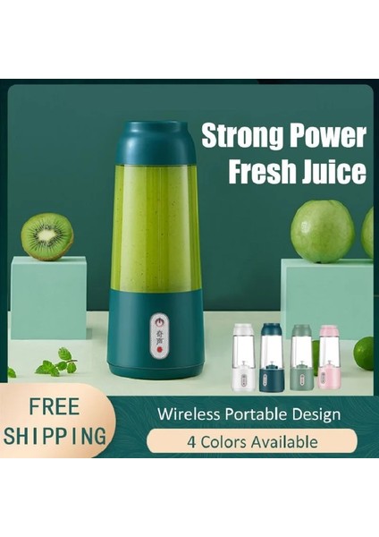 Koyu Stil Taşınabilir Meyve Sıkacağı Bardağı Mini Meyve Sıkacağı Bardağı 4 Kesici USB Şarj Edilebilir Otomatik Elektrikli Meyve Sıkacağı Smoothie Blenderı Fincan Mutfak Robotu (Yurt Dışından)
