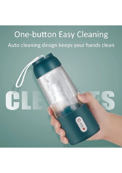 Koyu Stil Taşınabilir Meyve Sıkacağı Bardağı Mini Meyve Sıkacağı Bardağı 4 Kesici USB Şarj Edilebilir Otomatik Elektrikli Meyve Sıkacağı Smoothie Blenderı Fincan Mutfak Robotu (Yurt Dışından)