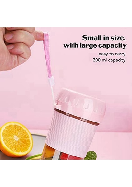 Pembe Tarzı Makine Elektrikli Meyve Bardağı Mini Meyve Sıkacağı Uygun Kişisel Meyve Blender Smoothie (Yurt Dışından)