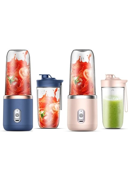 Pembe Tarzı Taşınabilir Elektrikli Meyve Sıkacağı Blender Mini Meyve Karıştırıcılar Meyve Sıkacağı Bardağı Kişisel Blender Meyve Sıkacakları USB Şarj Edilebilir (Yurt Dışından)