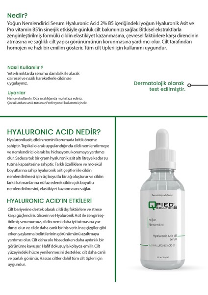 Yoğun Nemlendirici Serum Hyaluronic Acid 2% B5 30 ml fırsatları