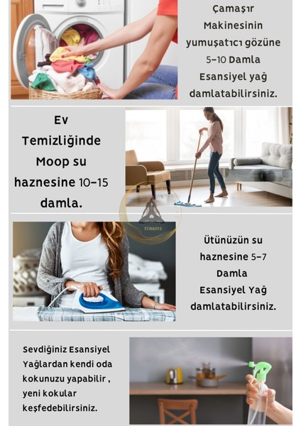 Rüya Serisi 14 Adet - Saf Esansiyel Uçucu Yağ - Aromatik Buhurdanlık ve Difüzör Kokusu 14x10ml
