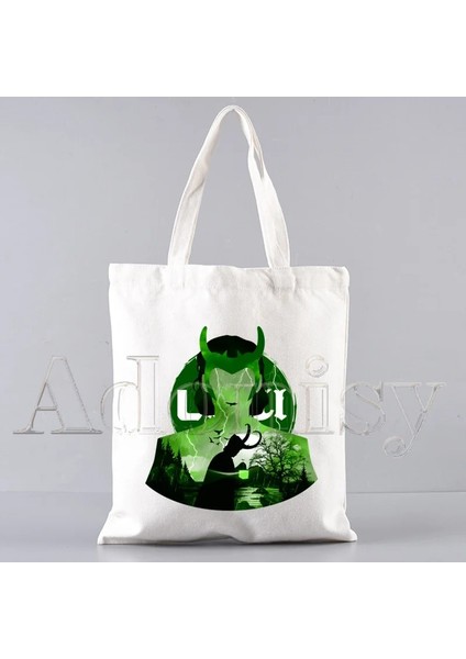 Bir Stil Loki Hero Rocky Prank Yaramazlık Tanrısı Alışveriş Çantası Eko Tuval Pamuklu Alışverişçi Bolsas De Tela Çanta Alışverişi Yeniden Kullanılabilir Sacolas (Yurt Dışından)