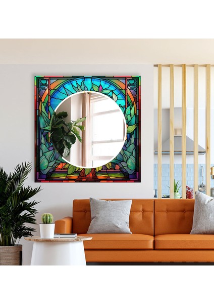 Lekeli Temperli Cam Duvar Aynası